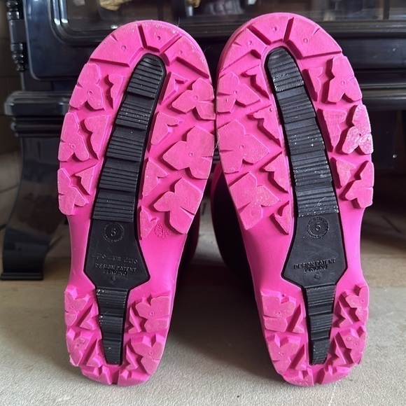 Felt lined rain/winter boots galoshes womens size 5 - Picture 6 of 7